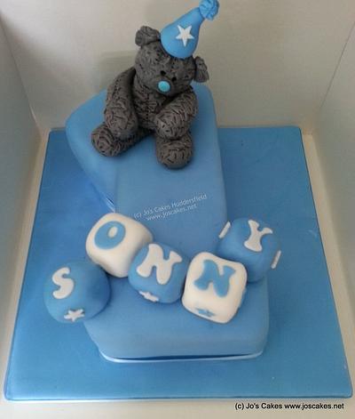 Tatty Teddy style 1st Birthday Cake - Cake by Jo's Cakes
