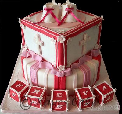 Christening/1st Birthday Cake - Cake by Kaye