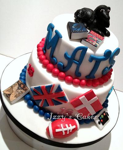Personalised 18th birthday cake - Cake by The Rosehip Bakery