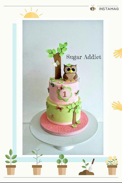 Baby owl - Cake by Sugar Addict by Alexandra Alifakioti