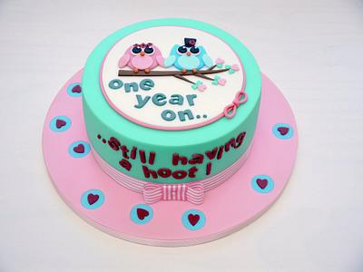 One Year On....... - Cake by Natalie King