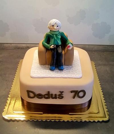 70th birthday cake - Cake by Sonka