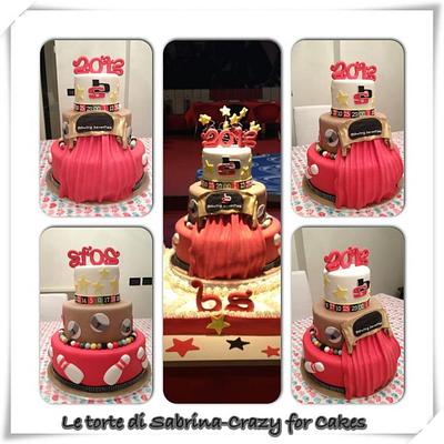 NEW YEAR'S CAKE FOR BOWLING SEVENTIES - Cake by Le torte di Sabrina - crazy for cakes