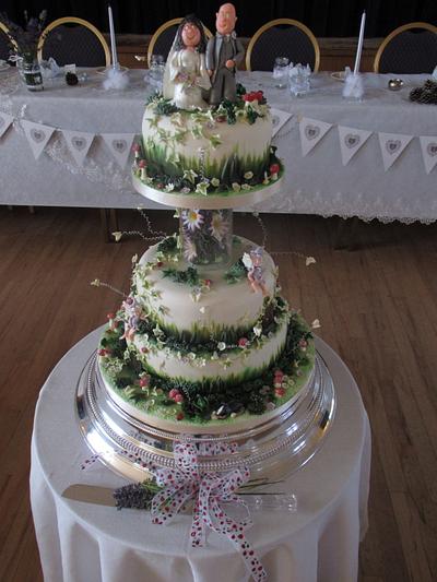 Woodland fairy themed cake. - Cake by TCCakesgoodiebox
