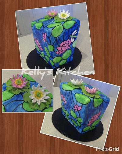 Stained glass birthday cake - Cake by Kelly Stevens