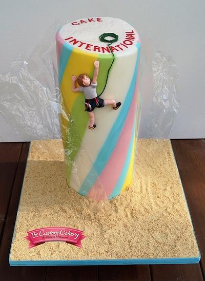 'Rock Climber' with Gelatine Wrapper - Cake by The Custom Cakery