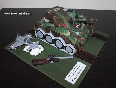 Army tank cake - Cake by Sweet Mantra Homemade Customized Cakes Pune