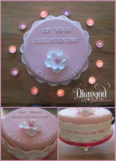 Chrisening Cake - Cake by DiamondCakesCarlow