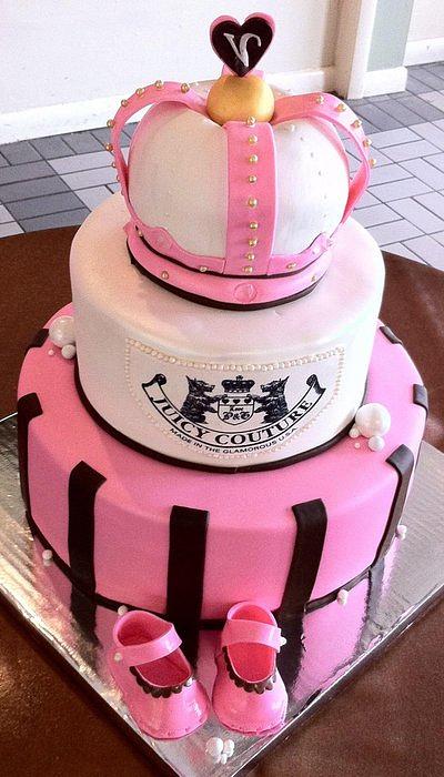 Juicy Couture Baby Shower Cake - Cake by The Buttercreamery