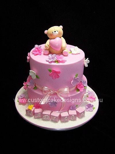 Forever Friends 1st birthday Cake - Cake by Custom Cake Designs