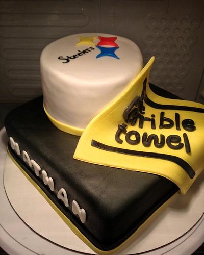 Steelers cake - Cake by Chrissa's Cakes