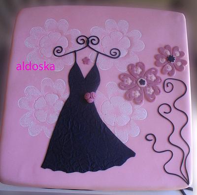 Little black dress - Cake by Alena
