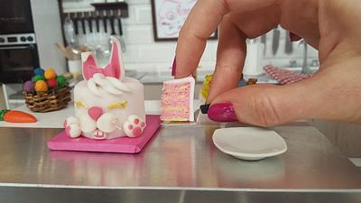 Mini bunny easter cake  :) - Cake by Jenny's Mini cooking