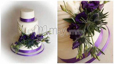 Purple wedding cake - Cake by Mayummy