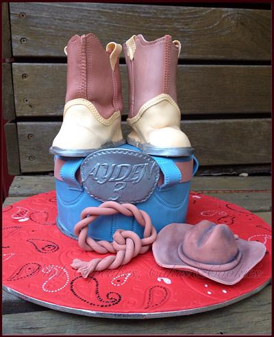 Little Cowboy Cake and Sweets - Cake by D'lish Cupcakes -Natalie McGrane