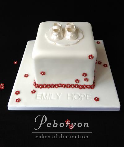 Emily's Christening Cake - Cake by Peboryon 