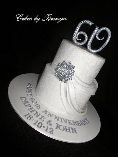 Diamond Wedding Anniversary Cake - Cake by Raewyn Read Cake Design