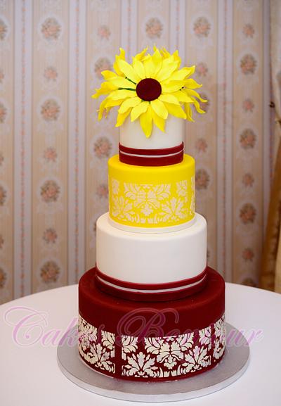 Sunflower wedding cake! - Cake by Dan