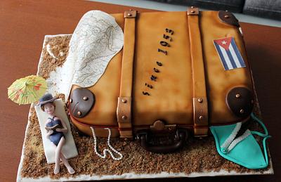 Suitcase - Cake by Anka