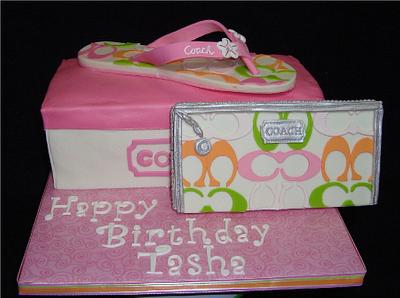 Coach Purse and Flip Flops - Cake by Toni (White Crafty Cakes)