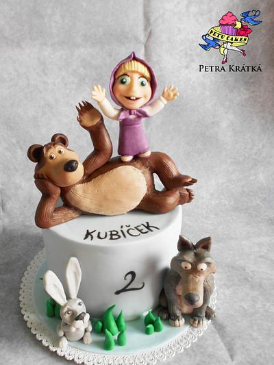Masha and the bear - Cake by Petra Krátká (Petu Cakes)