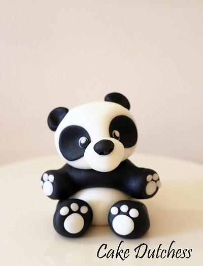Panda Bear Cake Topper with step by step - Cake by Etty