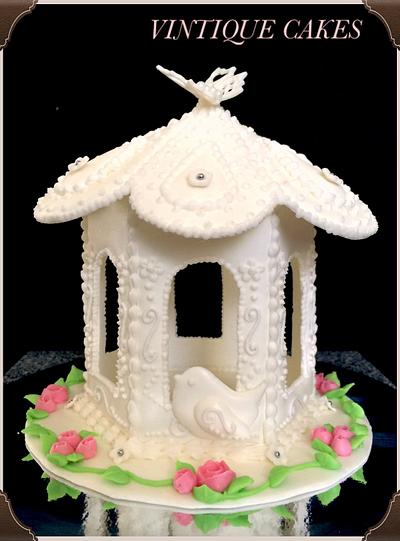 "Home Sweet Home" gazebo cake topper - Cake by Vintique Cakes (Anita) 