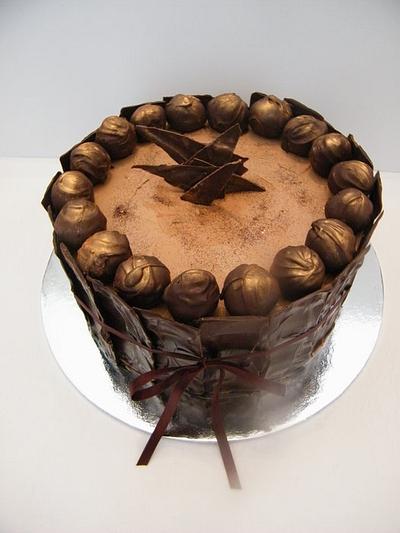 Chocolate Panel Cake - Cake by Nicolette Pink