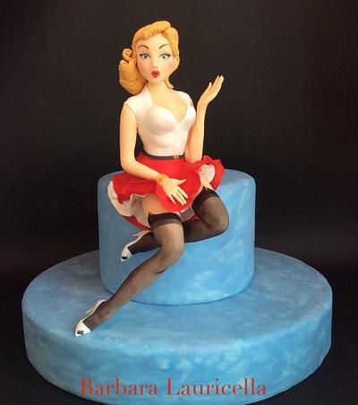 Pin up (Gil Elvgren inspiration) - Cake by barbara lauricella
