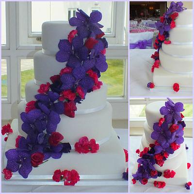 white and bright wedding cake - Cake by jennie