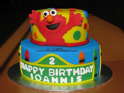Sesame Street / Elmo birthday cake - Cake by Mira - Mirabella Desserts