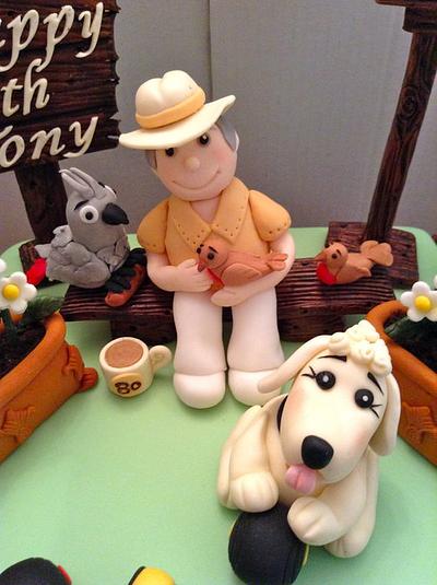 Little man with the things he loves - Cake by Elli Warren