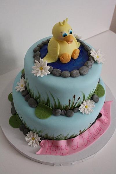 Ducky themed birthday cake - Cake by Jen