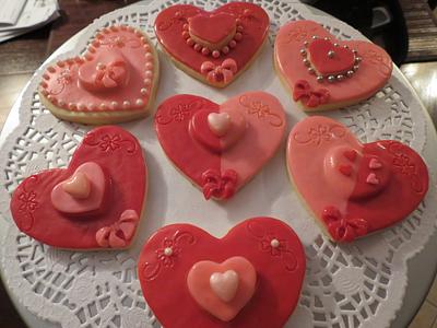 Valentine cookies - Cake by Nancy T W.