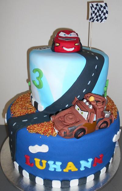 Cars cake - Cake by Beverley