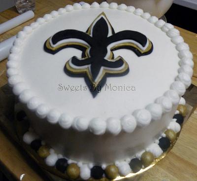 New Orleans Saints Cake - Cake by Sweets By Monica