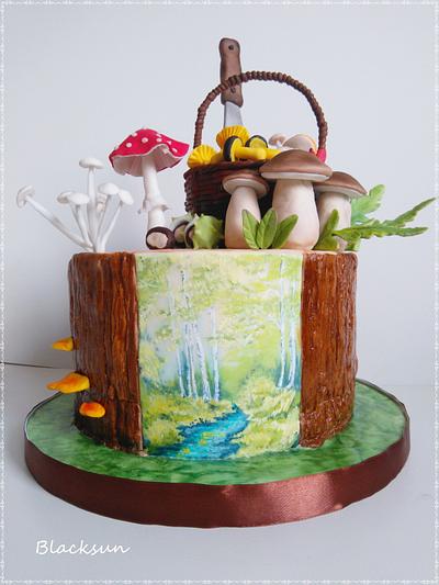 Hand painted birthday cake - Cake by Zuzana Kmecova