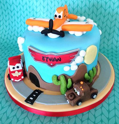 Planes and Cars - Cake by Lesley Southam
