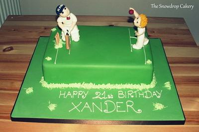 cricket cake - Cake by The Snowdrop Cakery