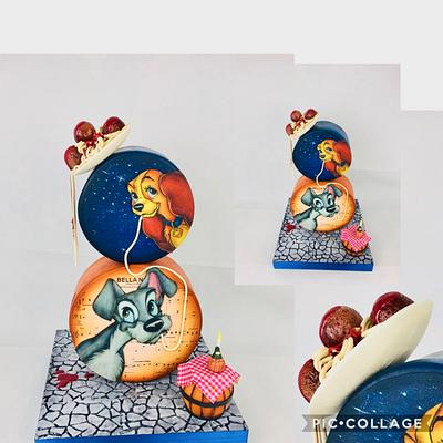 Lady and thé tramp  - Cake by Cindy Sauvage 