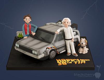 Back to the Future DeLorean - Cake by Little Cherry