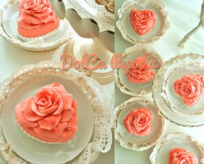 Pink heart cakes - Cake by PALOMA SEMPERE GRAS