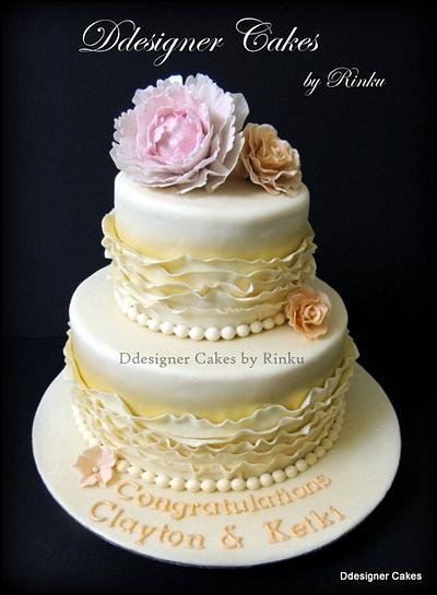 Ruffle Design Cake - Cake by D Cake Creations®