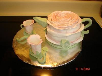 Mothers Day Teapot Cake - Cake by Dana