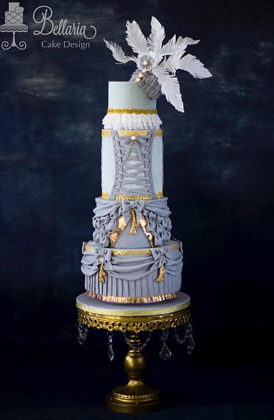 Wedding cake inspired by "Barbie" fashion collaboration - Cake by Bellaria Cake Design 