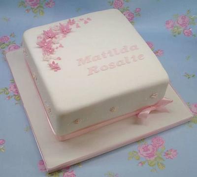 Pretty Christening cake - Cake by That Cake Lady