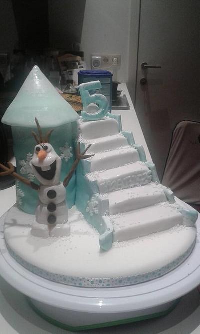 La reine de neige - Cake by Karla Vanacker