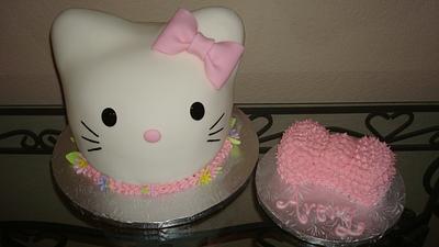 Hello Kitty head - Cake by Nessa Dixon