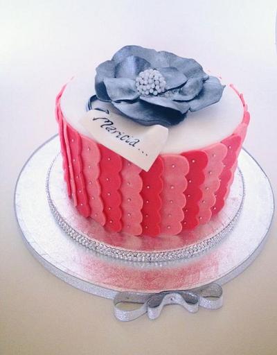 Pink Ombre Bling - Cake by Mandy