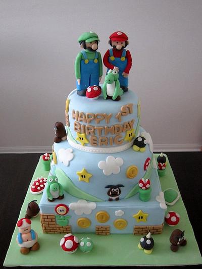 Super Mario Bros Birthday Cake - Cake by CatCakes
